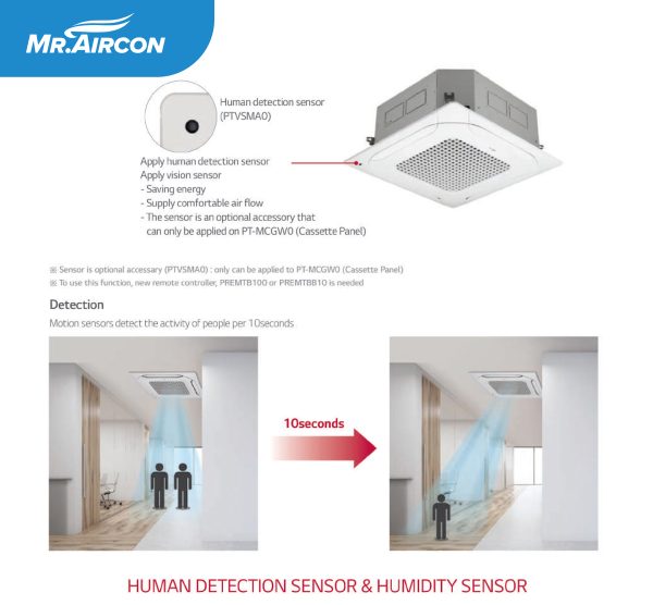 LG 4-Way Ceiling Cassette Inverter Aircon - Image 3