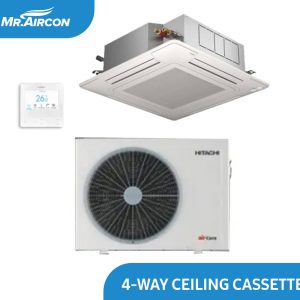 HITACHI 4-Way Ceiling Cassette Inverter Aircon