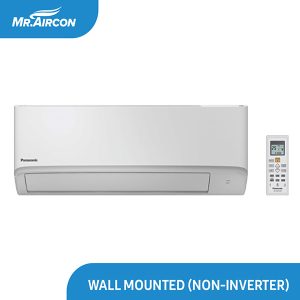 Panasonic non-inverter wall mounted air conditioner for reliable and cost-effective cooling and heating in homes and offices.