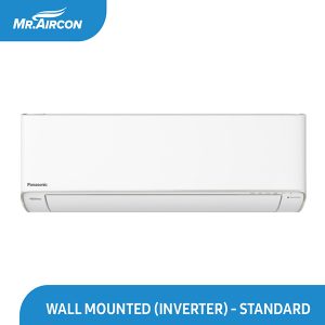 Panasonic standard inverter wall mounted air conditioner for energy-efficient cooling and heating, perfect for home and office use.