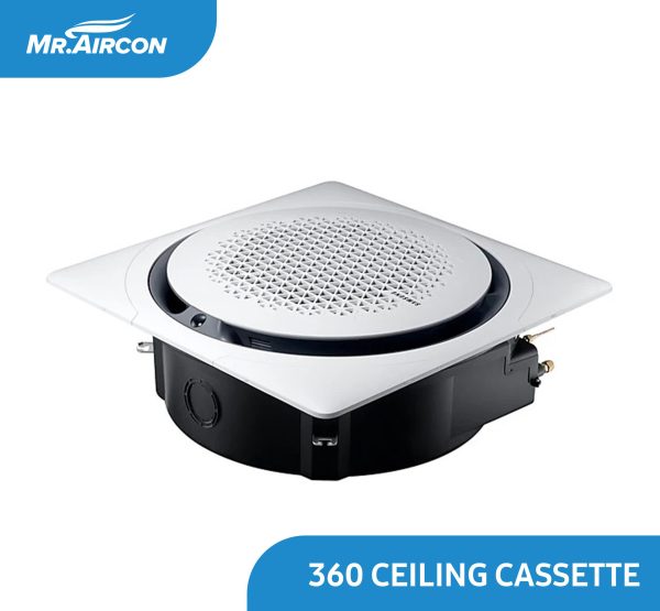 Samsung 360 Ceiling Cassette Inverter Aircon -Square White - Image 2