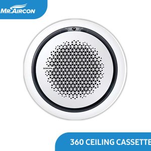 Samsung 360 Ceiling Cassette Inverter Aircon -Round White