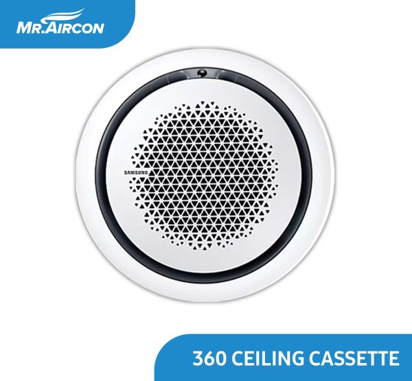 Samsung 360 Ceiling Cassette Inverter Aircon -Round White