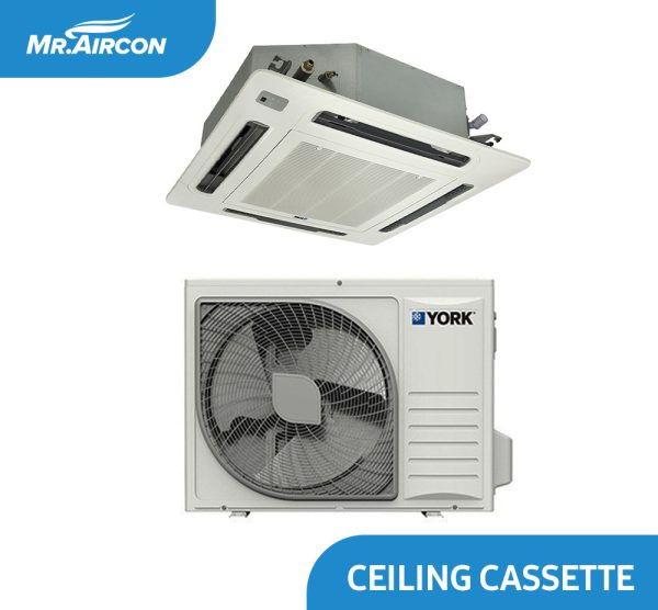 York Ceiling Cassette Inverter Aircon 2TR-4TR - Image 2